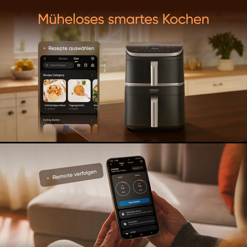 Cosori Turbo Tower™ 10,8-Liter Heißluftfritteuse Pro Smart