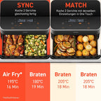 COSORI Dual Blaze Twinfry™ 10-Litre Heißluftfritteuse