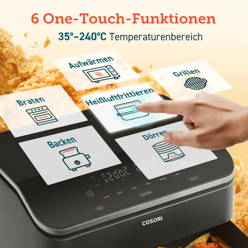 COSORI Dual Blaze Twinfry™ 10-Litre Heißluftfritteuse