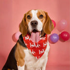 2PCS Christmas Dog Bandanas – Reversible Plaid with Tassels, Holiday Triangle Scarf for Boys & Girls, Classic Red-Green Winter Pet Outfit for Medium to Large Dogs