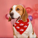 2PCS Christmas Dog Bandanas – Reversible Plaid with Tassels, Holiday Triangle Scarf for Boys & Girls, Classic Red-Green Winter Pet Outfit for Medium to Large Dogs