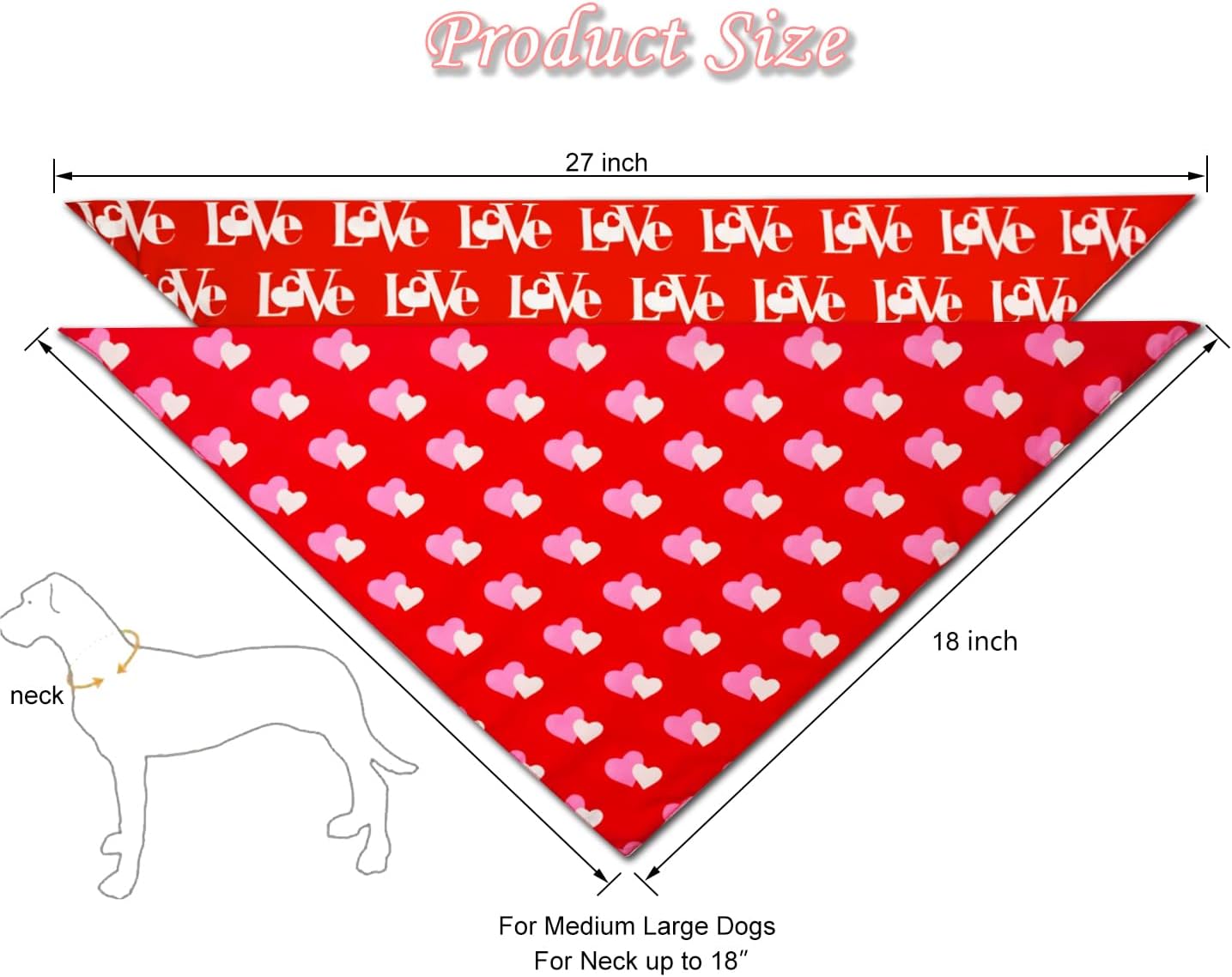 2PCS Christmas Dog Bandanas – Reversible Plaid with Tassels, Holiday Triangle Scarf for Boys & Girls, Classic Red-Green Winter Pet Outfit for Medium to Large Dogs