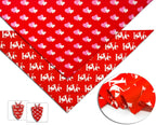 2PCS Christmas Dog Bandanas – Reversible Plaid with Tassels, Holiday Triangle Scarf for Boys & Girls, Classic Red-Green Winter Pet Outfit for Medium to Large Dogs