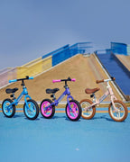 Balance Bike for Kids Ages 2–5, 12" Toddler Bike with LED Light & Bell, Adjustable Seat & Handlebar, Lightweight No-Pedal Design with Flat-Free Tires, Easy Assembly, Great Gift for Boys and Girls