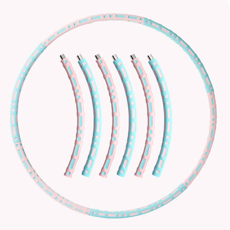 Portable Weighted Fitness Hoop – Adjustable Foam Padded Exercise Ring for Home & Gym Workouts