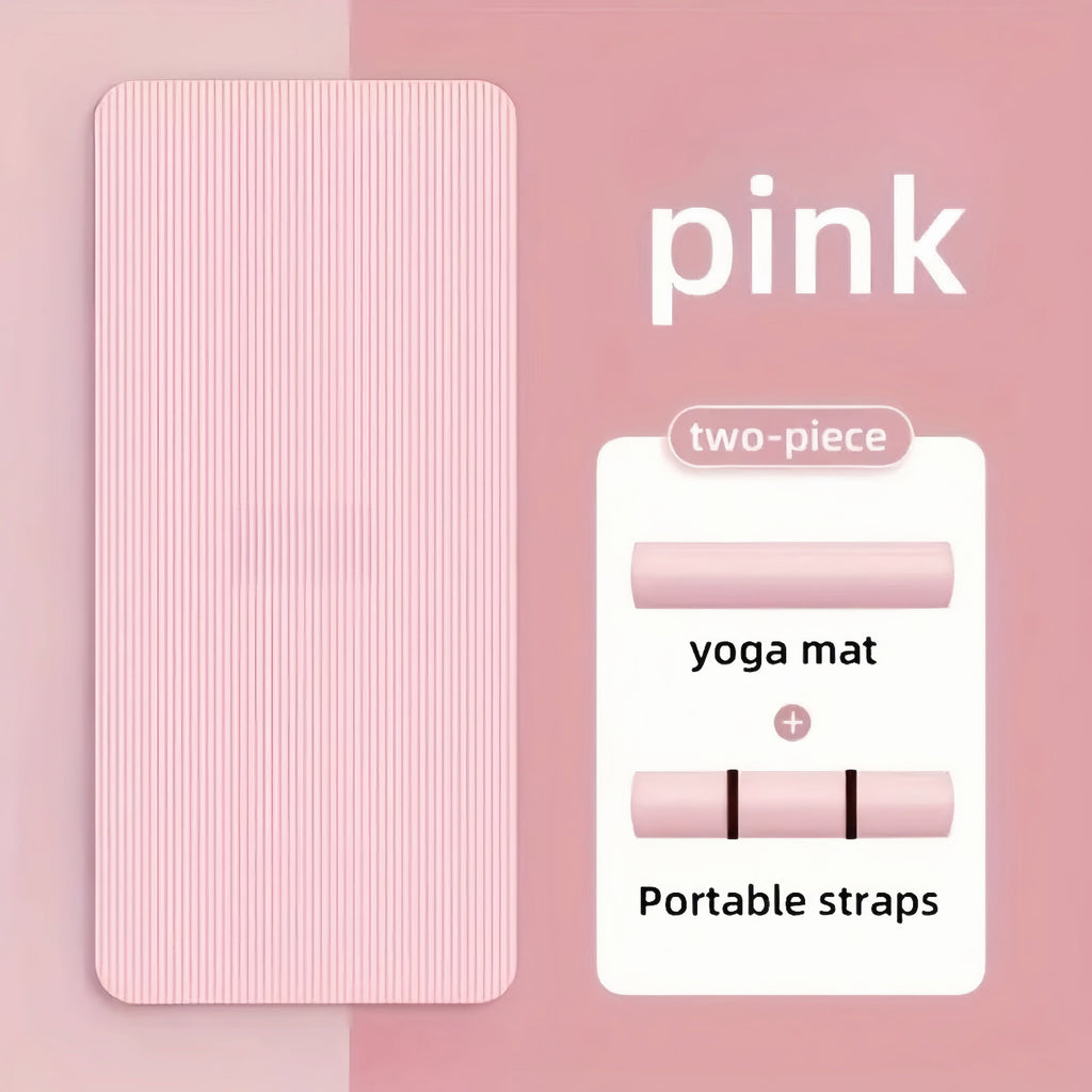 Enhanced Grip & Stability – Thick Widened Yoga Mat for Home Workouts, Pilates, Stretching & Core Training