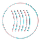 Portable Weighted Fitness Hoop – Adjustable Foam Padded Exercise Ring for Home & Gym Workouts